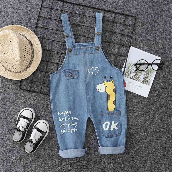 spring autumn children clothes baby boys girls cartoon denim pants overalls infant outfit kids giraffe fashion toddler casual, Blue
spring autumn children clothes baby boys girls cartoon denim pants overalls infant outfit kids giraffe fashion toddler casual, Blue