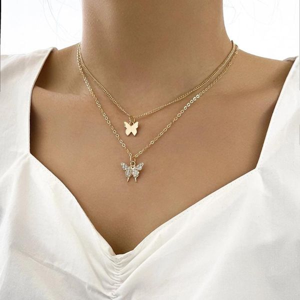 pendant necklaces lxy-w 2021 fashion gold chain full crystal butterfly necklace for women boho vintage choker jewelry party gift wholesale, Silver
pendant necklaces lxy-w 2021 fashion gold chain full crystal butterfly necklace for women boho vintage choker jewelry party gift wholesale, Silver
