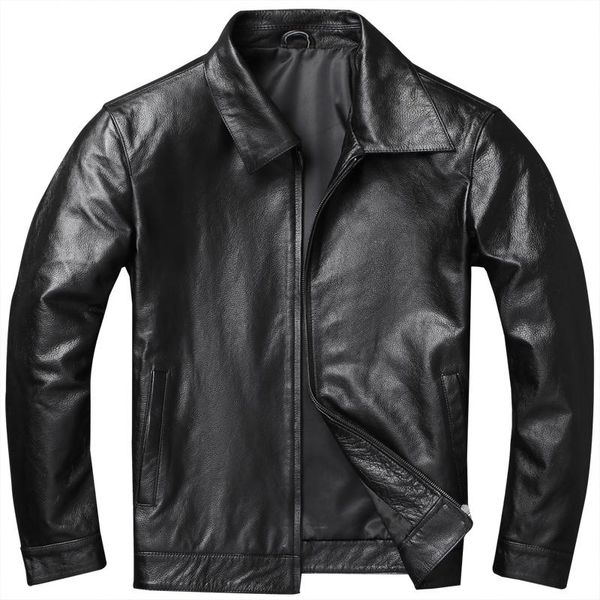 men's leather & faux s-6xl men genuine cow jacket autumn cowhide coats windbreaker moto chaqueta mens ropa de hombre, Black
men's leather & faux s-6xl men genuine cow jacket autumn cowhide coats windbreaker moto chaqueta mens ropa de hombre, Black