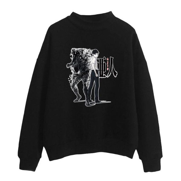 men's hoodies & sweatshirts 2021 japan anime ajin demi-human 2d print women men high collar sweatshirt casual turtlenecks clothes, Black
men's hoodies & sweatshirts 2021 japan anime ajin demi-human 2d print women men high collar sweatshirt casual turtlenecks clothes, Black