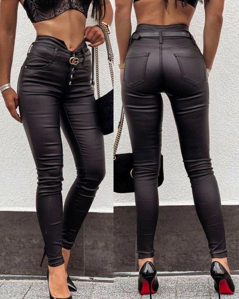 women's pants & capris faux leather women high waist skinny trousers buttons design spring summer slim fit pu bodycon pant club legging, Black;white
women's pants & capris faux leather women high waist skinny trousers buttons design spring summer slim fit pu bodycon pant club legging, Black;white