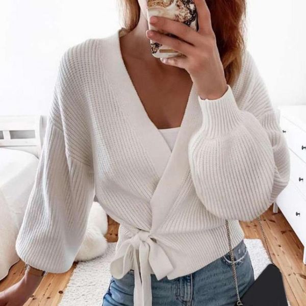 women's knits & tees 2021 woman casual sweaters cardigan autumn winter long lantern sleeve loose knitwear lace up streetwear women clot, White
women's knits & tees 2021 woman casual sweaters cardigan autumn winter long lantern sleeve loose knitwear lace up streetwear women clot, White