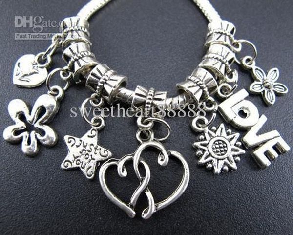 heart love star rose metal big hole charms beads tibetan silver fit european bracelet, Black
heart love star rose metal big hole charms beads tibetan silver fit european bracelet, Black