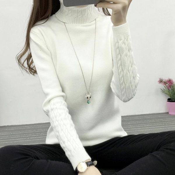 sweaters new autumn winter knitted sweaters pullovers turtleneck long sleeve solid color slim elastic short sweater women, White;black
sweaters new autumn winter knitted sweaters pullovers turtleneck long sleeve solid color slim elastic short sweater women, White;black