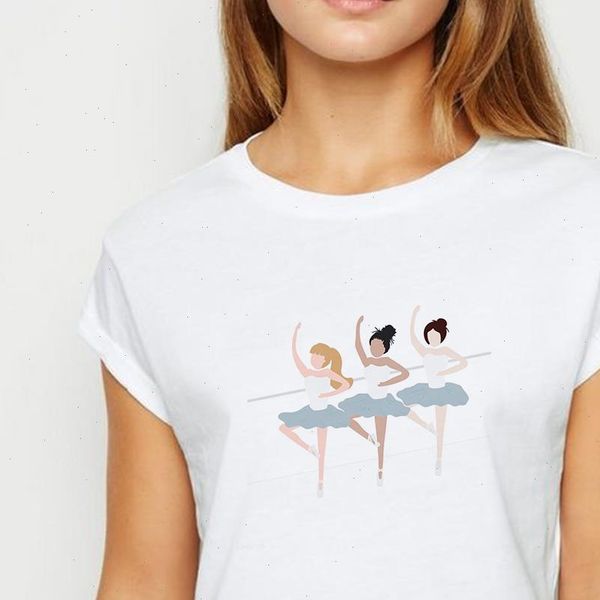 t womens shirt women ballet motion trendy spring summer tee recreational ropa mujer round neck shirts, White
t womens shirt women ballet motion trendy spring summer tee recreational ropa mujer round neck shirts, White