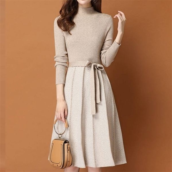 elegant knitted sweater pleated dress female autumn winter dress long sleeve sweater women dress office lady casual midi, Black;gray
elegant knitted sweater pleated dress female autumn winter dress long sleeve sweater women dress office lady casual midi, Black;gray
