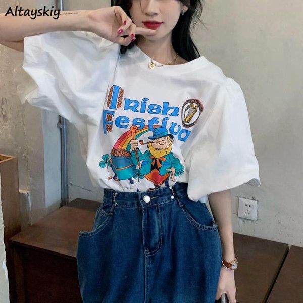 women's t-shirt white puff short sleeve t-shirts women design gentle cartoon printed baggy korean style fashion pattern tshirts mujer p
women's t-shirt white puff short sleeve t-shirts women design gentle cartoon printed baggy korean style fashion pattern tshirts mujer p