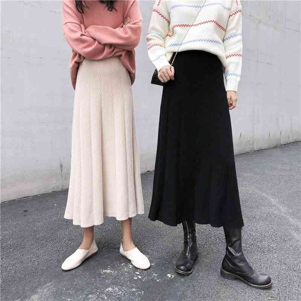 2 colors autumn winter female knitted skirts women high elastic waist long pleated skirt midi a line skirts womens (xh4249) 210423, Black
2 colors autumn winter female knitted skirts women high elastic waist long pleated skirt midi a line skirts womens (xh4249) 210423, Black