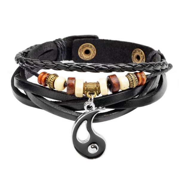 charm bracelets taoism taiji metal punk for men rope leather bracelet man & bangles pulseras hombre armband heren, Golden;silver
charm bracelets taoism taiji metal punk for men rope leather bracelet man & bangles pulseras hombre armband heren, Golden;silver