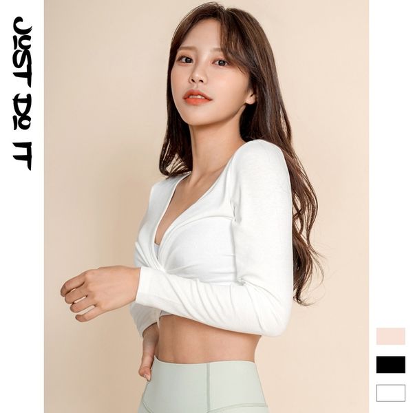 2021 autumn new sports fitness yoga long sleeve women's fashion chest cross clothes t-shirt, Gray
2021 autumn new sports fitness yoga long sleeve women's fashion chest cross clothes t-shirt, Gray