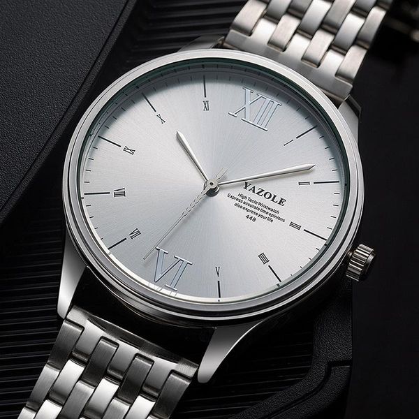 wristwatches 2021 yazole quartz watch men stainless steel waterproof sports male clock watches reloj hombre relogio masculino, Slivery;brown
wristwatches 2021 yazole quartz watch men stainless steel waterproof sports male clock watches reloj hombre relogio masculino, Slivery;brown