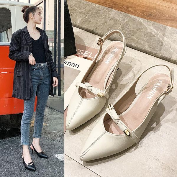 dress shoes women's pumps sewing thread buckle viscose first layer cowhide 7cm high heels, Black
dress shoes women's pumps sewing thread buckle viscose first layer cowhide 7cm high heels, Black