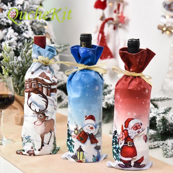 christmas wine bottle cover bags santa claus gift bag champagne gifts dinner table decor wrap
christmas wine bottle cover bags santa claus gift bag champagne gifts dinner table decor wrap