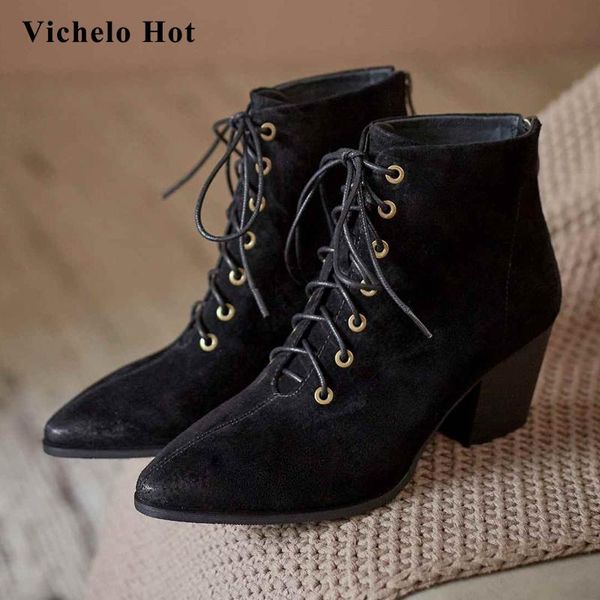 boots vichelo large size work pig leather all-match pointed toe thick high heel zip office lady dress soft ankle l1f2, Black
boots vichelo large size work pig leather all-match pointed toe thick high heel zip office lady dress soft ankle l1f2, Black