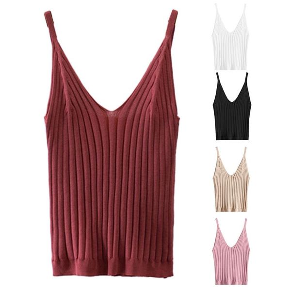 women's tanks & camis women sleeveless crop tank ribbed knit spaghetti strap camisole deep v-neck solid color basic elastic slim ve, White
women's tanks & camis women sleeveless crop tank ribbed knit spaghetti strap camisole deep v-neck solid color basic elastic slim ve, White