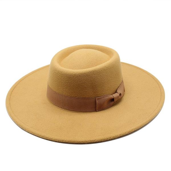 stingy brim hats autumn and winter women concave crown black fedoras large worsyed jazz hat solid bowknot cap, Blue;gray
stingy brim hats autumn and winter women concave crown black fedoras large worsyed jazz hat solid bowknot cap, Blue;gray