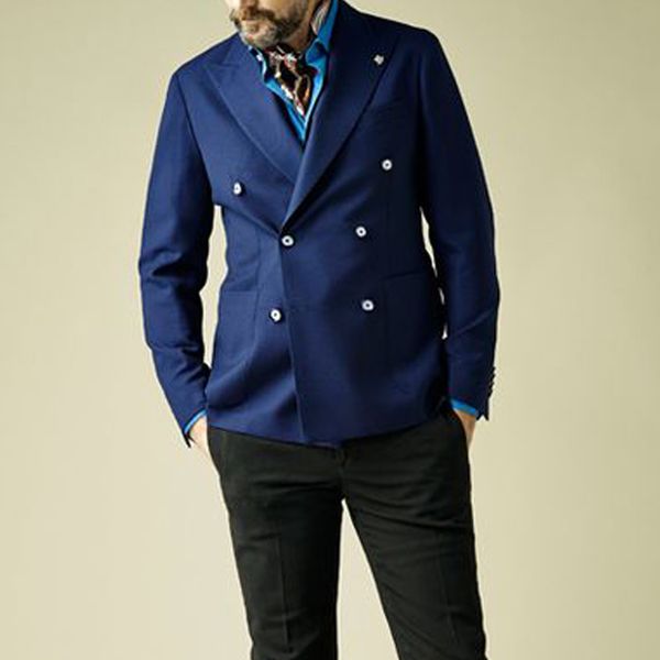men's suits & blazers double breasted blue men 2 piece custom wedding tuxedo for groom man fashion clothes jacket with black pants lm62, White;black
men's suits & blazers double breasted blue men 2 piece custom wedding tuxedo for groom man fashion clothes jacket with black pants lm62, White;black