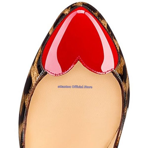 shoe mixed color leopard red heart toe round foot sliding into ladies pumps designer mujer high heels, Black
shoe mixed color leopard red heart toe round foot sliding into ladies pumps designer mujer high heels, Black