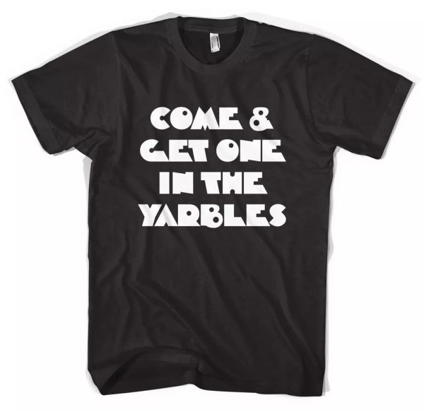 come & get one in the yarbles clockwork orange t-shirt all sizes colours, White;black
come & get one in the yarbles clockwork orange t-shirt all sizes colours, White;black