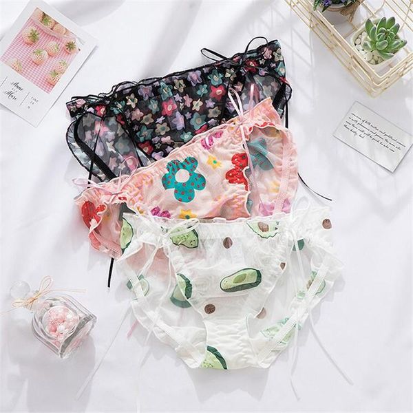 kawaii cute mesh gauze sweet print lace-up comfortable buttocks fruit strawberry bread pants low waist women's panties, Black;pink
kawaii cute mesh gauze sweet print lace-up comfortable buttocks fruit strawberry bread pants low waist women's panties, Black;pink