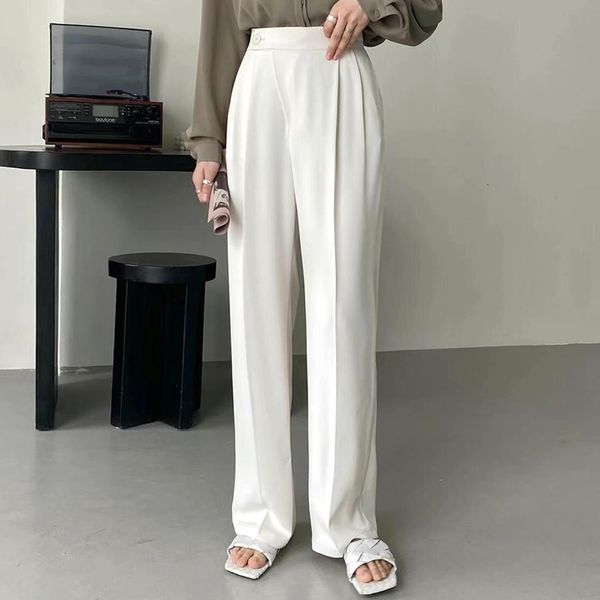 women's pants & capris work solid casual plus size straight ol minimalist loose all match high waist wide leg women trousers 8jvd, Black;white
women's pants & capris work solid casual plus size straight ol minimalist loose all match high waist wide leg women trousers 8jvd, Black;white