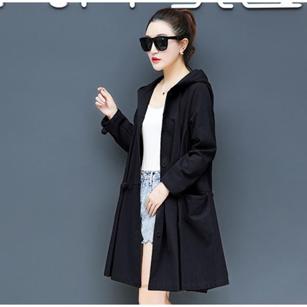 women's cape yming loose hooded trench coat large size was thin casual party weekend out daily wear fashion coats, Black
women's cape yming loose hooded trench coat large size was thin casual party weekend out daily wear fashion coats, Black