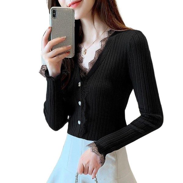 women's knits & tees sweater knitted bottoming shirt spring and autumn clothing 2021 style coat thin cardigan top, White
women's knits & tees sweater knitted bottoming shirt spring and autumn clothing 2021 style coat thin cardigan top, White