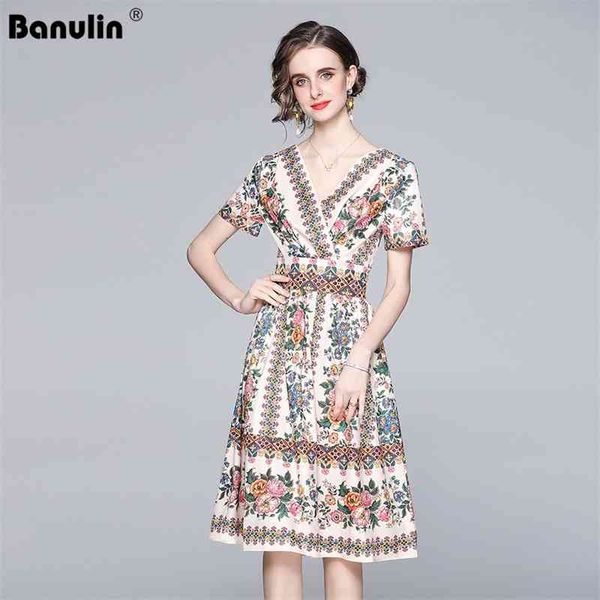 banulin summer fashion runway dress women v-neck short sleeve multicolor floral print casual ladies midi dresses vestido 210603, Black;gray
banulin summer fashion runway dress women v-neck short sleeve multicolor floral print casual ladies midi dresses vestido 210603, Black;gray