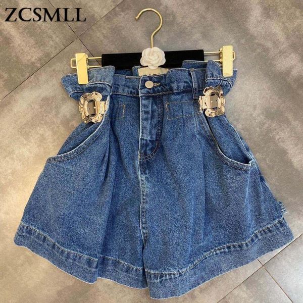women's jeans zcsmll 2021 summer side metal iron buckle design shorts shows thin legs korean ins denim high waist bud tide, Blue
women's jeans zcsmll 2021 summer side metal iron buckle design shorts shows thin legs korean ins denim high waist bud tide, Blue
