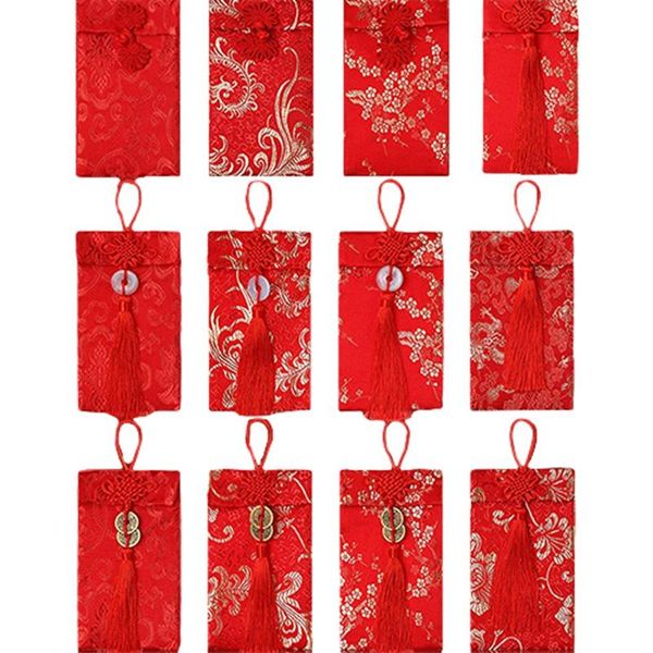 gift wrap 12 pcs chinese silk red envelopes ox spring festival packets lucky money pockets
gift wrap 12 pcs chinese silk red envelopes ox spring festival packets lucky money pockets