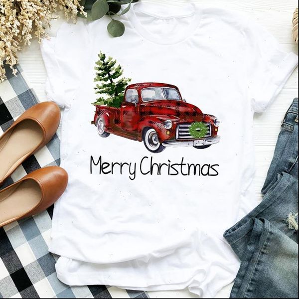 cartoon truck tree mujer camisetas womens t shirts print christmas clothes tee graphic, White
cartoon truck tree mujer camisetas womens t shirts print christmas clothes tee graphic, White