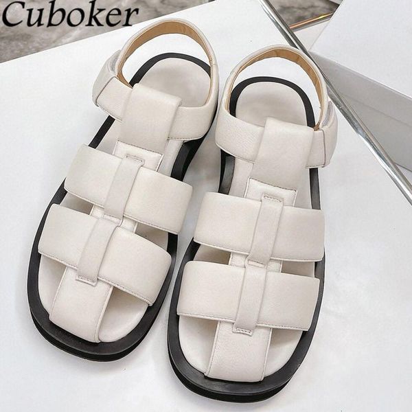 sandals 2021 fashion brand women round toe thick platform genuine leather runway vacation beach gladiator shoes for mujer, Black
sandals 2021 fashion brand women round toe thick platform genuine leather runway vacation beach gladiator shoes for mujer, Black
