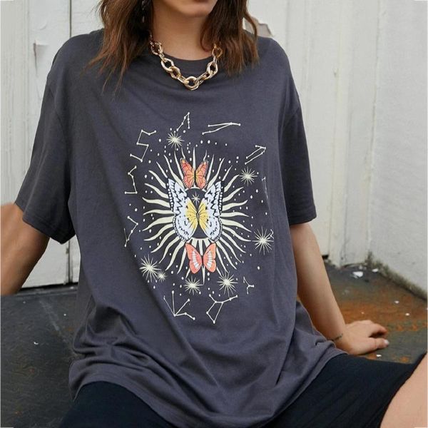 women's t-shirt butterfly print vintage loose graphic tee women harajuku o neck short sleeve casual tshirt fashion summer plus size 20, White
women's t-shirt butterfly print vintage loose graphic tee women harajuku o neck short sleeve casual tshirt fashion summer plus size 20, White