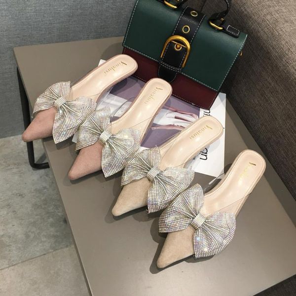 shoes woman 2021 female slippers loafers thin heels flock glitter slides pointed toe med butterfly-knot fashion mules j, Black
shoes woman 2021 female slippers loafers thin heels flock glitter slides pointed toe med butterfly-knot fashion mules j, Black