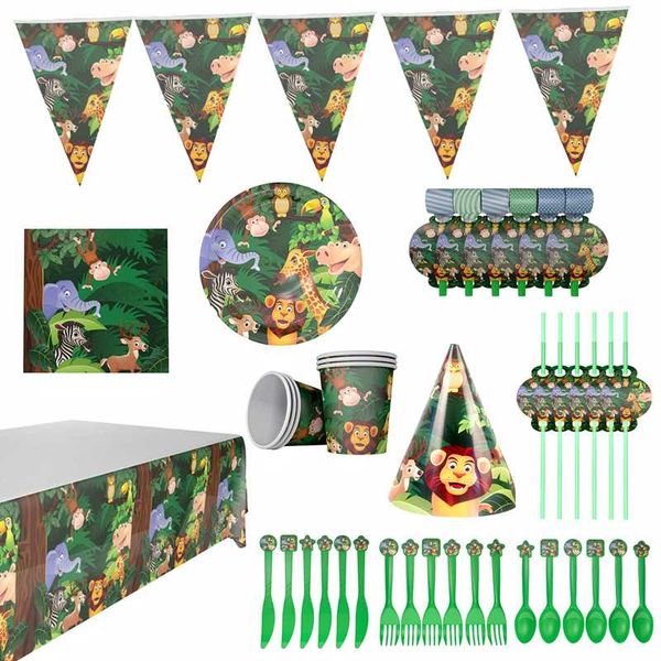 disposable dinnerware lovely jungle animals tableware set birthday party decoration baby shower supplies
disposable dinnerware lovely jungle animals tableware set birthday party decoration baby shower supplies