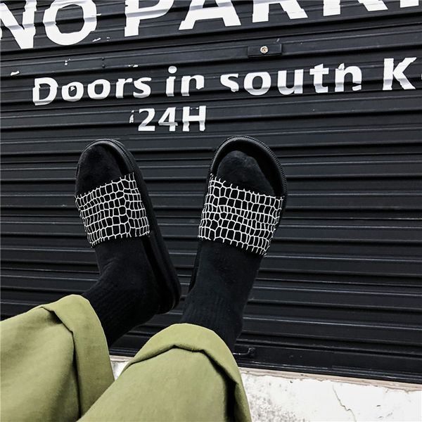 summer slippers simple men slides bathroom non-slip soft bottom pvc sandals flip flops shoes uh5l, Black
summer slippers simple men slides bathroom non-slip soft bottom pvc sandals flip flops shoes uh5l, Black