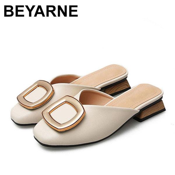 slippers beyarneclosed toe mules women genuine leather low heels casual metal buckle slipon slides shallow loafers big size shoe, Black
slippers beyarneclosed toe mules women genuine leather low heels casual metal buckle slipon slides shallow loafers big size shoe, Black