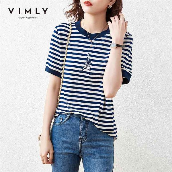 vimly women tshirts summer round neck striped tees casual short sleeve print t-shirts harajuku loose clothes female f7206 210708, White
vimly women tshirts summer round neck striped tees casual short sleeve print t-shirts harajuku loose clothes female f7206 210708, White