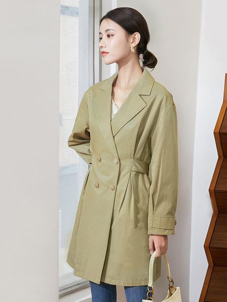 women's trench coats tukaqi windbreaker autumn 2021 leisure medium and long waist jacket design sense of minority fashion, Tan;black
women's trench coats tukaqi windbreaker autumn 2021 leisure medium and long waist jacket design sense of minority fashion, Tan;black