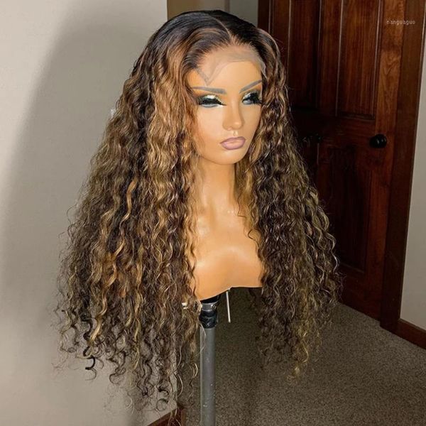 inch curly human hair wig deep brazilian brown color wave lace frontal highlight front wigs alidiamond1, Black;brown
inch curly human hair wig deep brazilian brown color wave lace frontal highlight front wigs alidiamond1, Black;brown