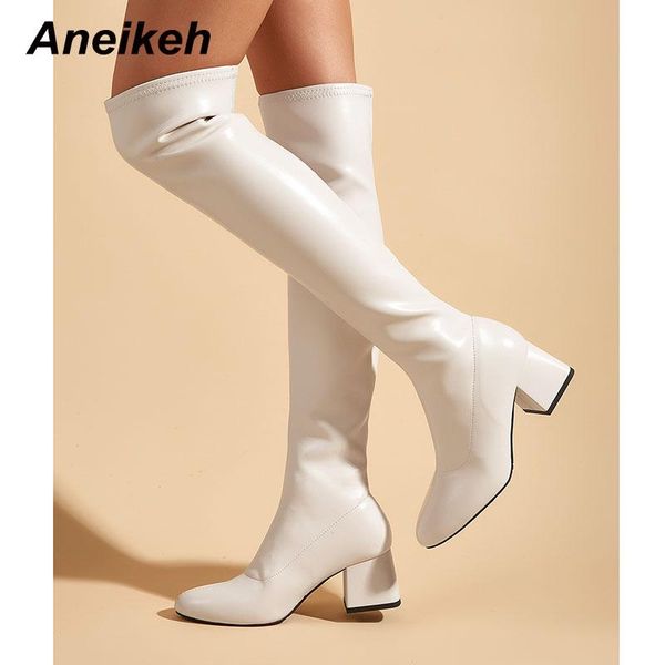 boots aneikeh concise over-the-knee winter slip-on fashion thick bottom shoes for women 2021 sewing zipper party patent leather, Black
boots aneikeh concise over-the-knee winter slip-on fashion thick bottom shoes for women 2021 sewing zipper party patent leather, Black