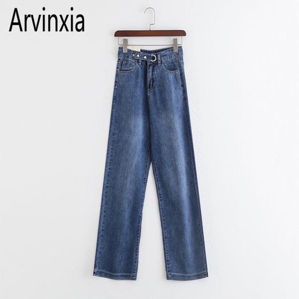women's jeans arvinxia casual loose solid streetwear woman denim pockets korean stylish lady trousers fashion high waist pants, Blue
women's jeans arvinxia casual loose solid streetwear woman denim pockets korean stylish lady trousers fashion high waist pants, Blue