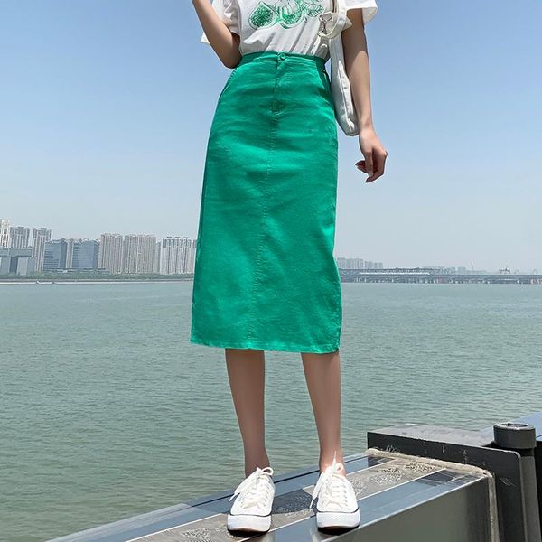 skirts this year's fashion skirt 2021 summer slim long women's high waist a-line split buttock, Black
skirts this year's fashion skirt 2021 summer slim long women's high waist a-line split buttock, Black