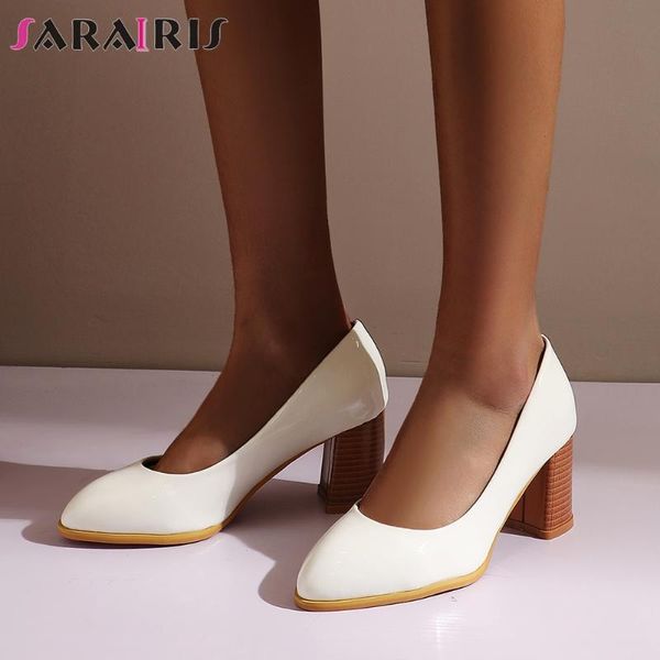 dress shoes sarairis ladies high block heels work pumps spring classic solid ol women fashion patent pu woman, Black
dress shoes sarairis ladies high block heels work pumps spring classic solid ol women fashion patent pu woman, Black