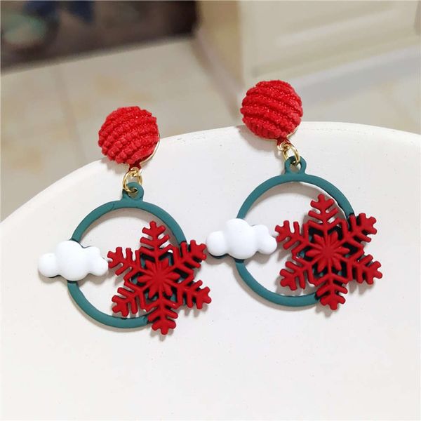 snowflake red earrings fashion personalized female
snowflake red earrings fashion personalized female