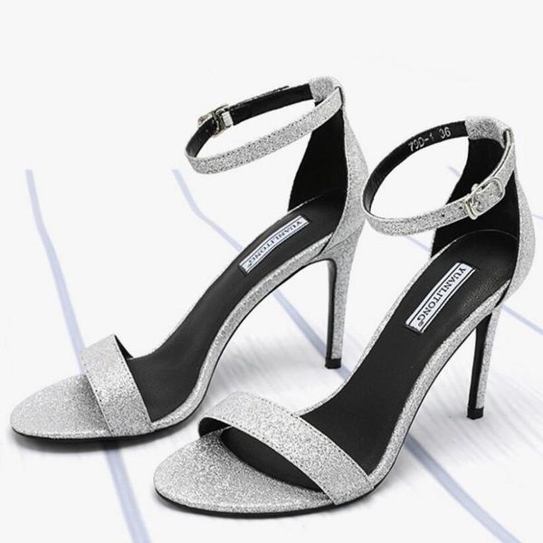 dress shoes wedding woman silver glitter high heels sandals open toe strappy gladiator sandalias mujer mary janes super heelsy834, Black
dress shoes wedding woman silver glitter high heels sandals open toe strappy gladiator sandalias mujer mary janes super heelsy834, Black