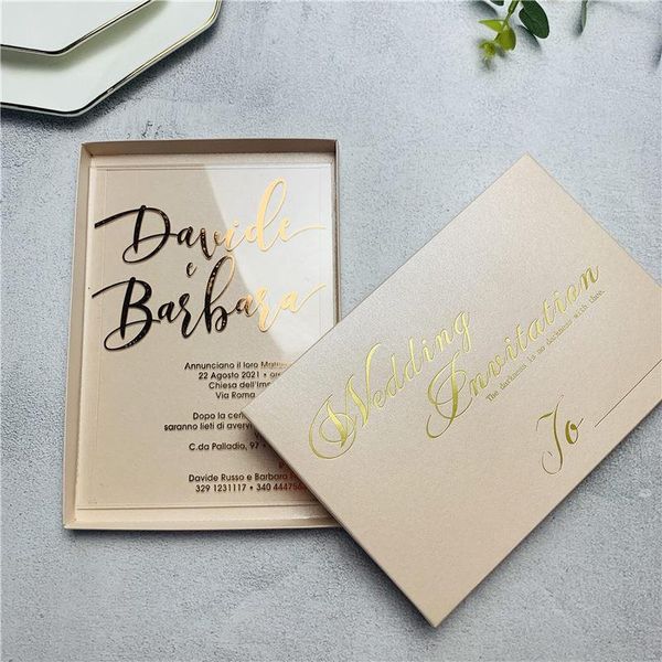 greeting cards 50pcs upscale acrylic invitations 8 colors wedding invites card with boxes for engagement birthday anniversary, customized
greeting cards 50pcs upscale acrylic invitations 8 colors wedding invites card with boxes for engagement birthday anniversary, customized