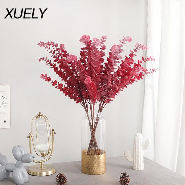 decorative flowers & wreaths xuely artificial flower 3 fork candy color eucalyptus leaves wedding road layout simulation plastic fake home d
decorative flowers & wreaths xuely artificial flower 3 fork candy color eucalyptus leaves wedding road layout simulation plastic fake home d