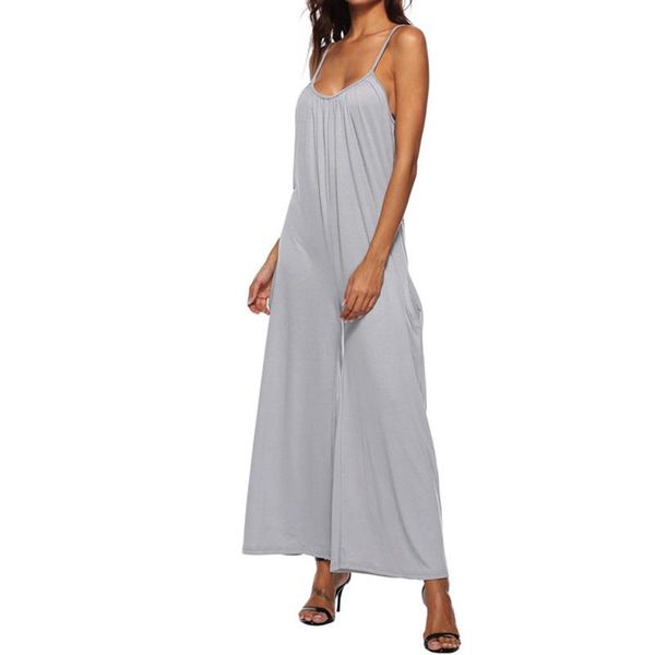 women's jumpsuits & rompers 2021 summer loose jumpsuit women solid gray sleeveless backless casual holiday romper wide leg long pants o, Black;white
women's jumpsuits & rompers 2021 summer loose jumpsuit women solid gray sleeveless backless casual holiday romper wide leg long pants o, Black;white