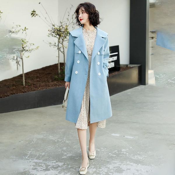 windbreaker mid-length 2021 spring women clothing style high-quality stitching lapel tie belt fashion temperament coat y20 women's tren, Tan;black
windbreaker mid-length 2021 spring women clothing style high-quality stitching lapel tie belt fashion temperament coat y20 women's tren, Tan;black